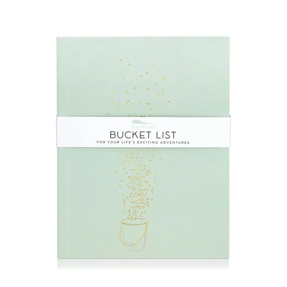 Lucky Feather Sage Bucket List Notebook New